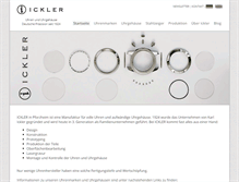 Tablet Screenshot of ickler.de